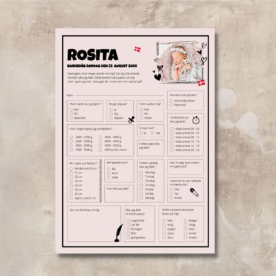 Rosita | Quiz til barnedåb