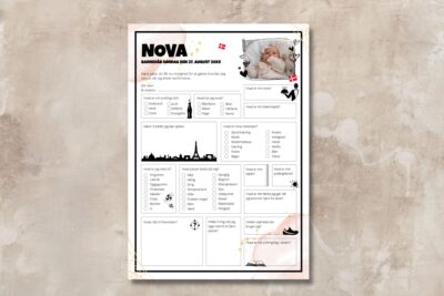 Nova | Fremtidsquiz til barnedåb