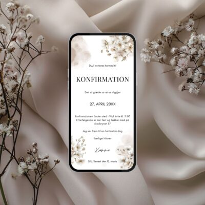 Kamma | Invitation konfirmation digital