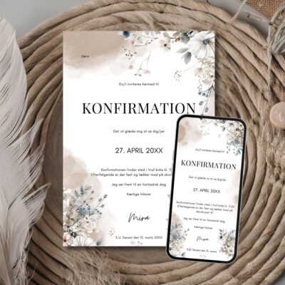 Mira | Invitation konfirmation kombi