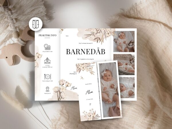 invitation barnedåb portfals