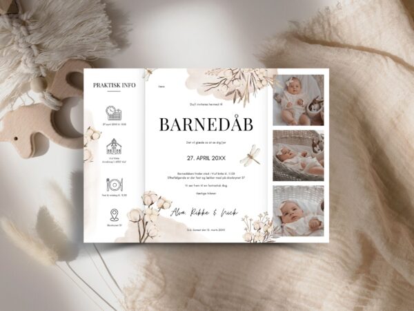 invitation barnedåb