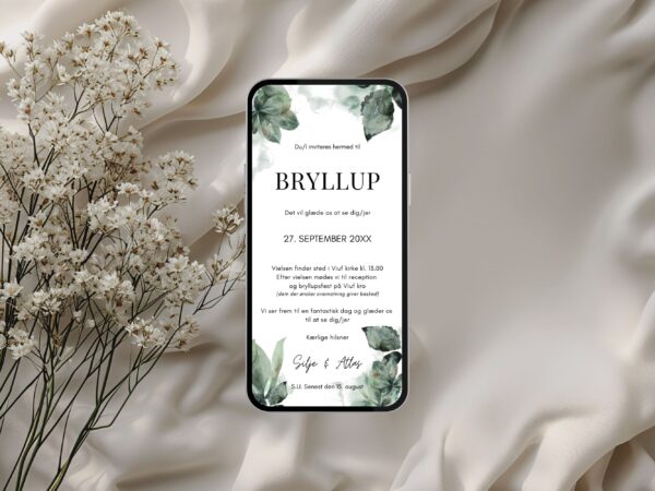 bryllupsinvitation