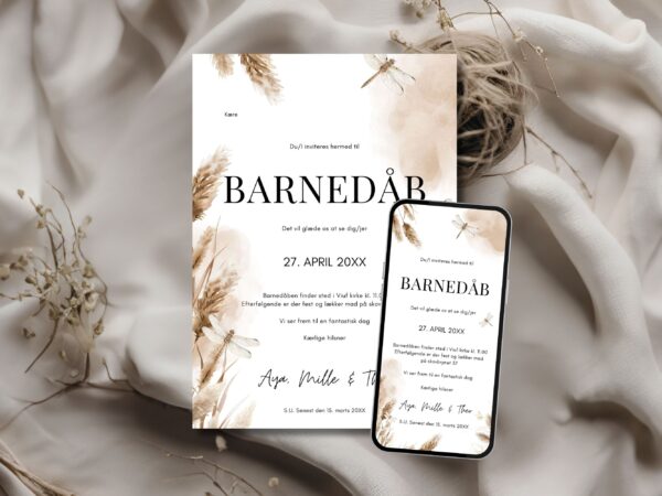 invitation barnedåb
