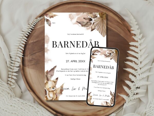 invitation barnedåb