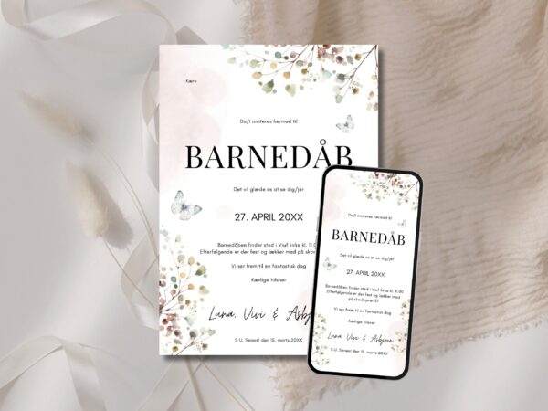 invitation barnedåb