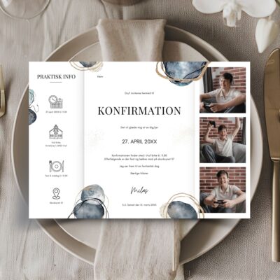 Milas | Invitation konfirmation portfals