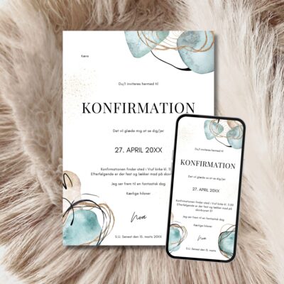 Noa | Invitation konfirmation kombi