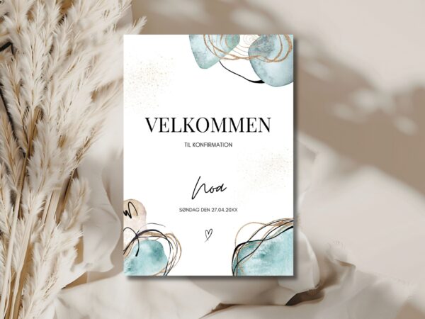 velkomstskilt konfirmation