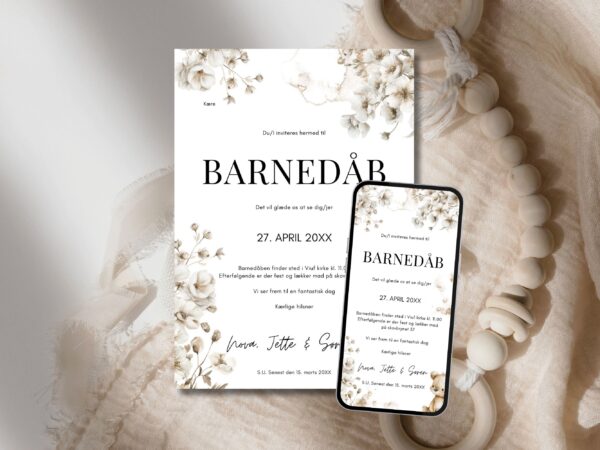 invitation barnedåb