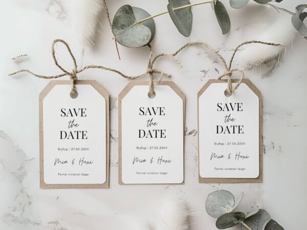 save the date kort bryllup