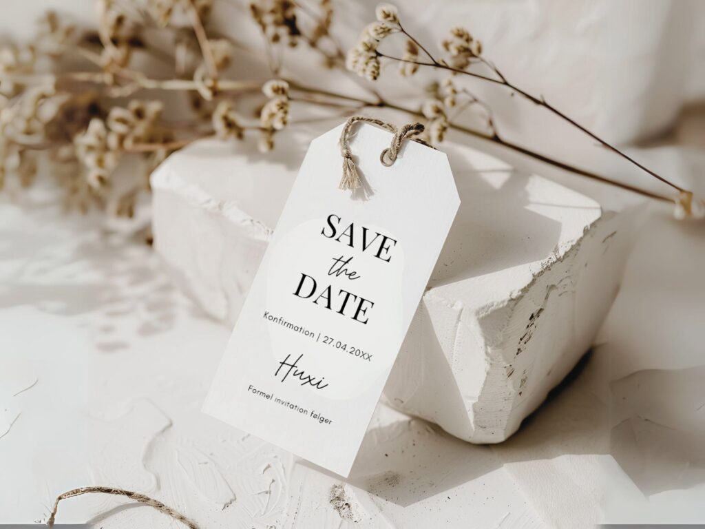 save the date tags konfirmation