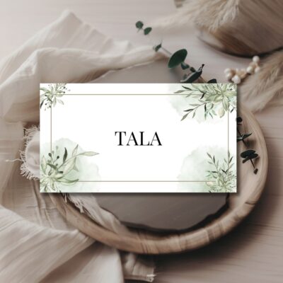 Tala | Bordkort bryllup