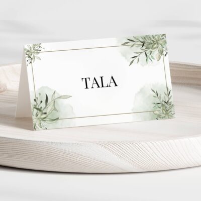 Tala | Bordkort bryllup dobbelt