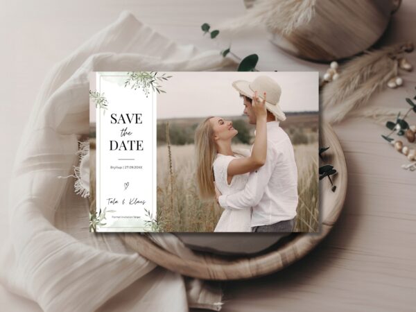 save the date kort bryllup