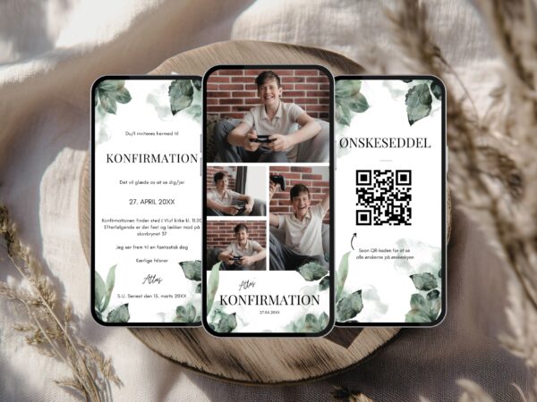 digital invitation konfirmation