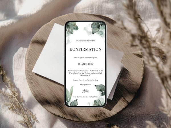 digital invitation konfirmation