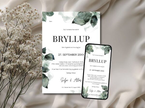 invitation bryllup