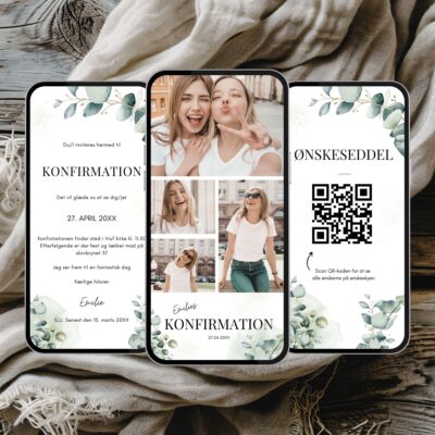 Emilie | Digital invitation konfirmation lux