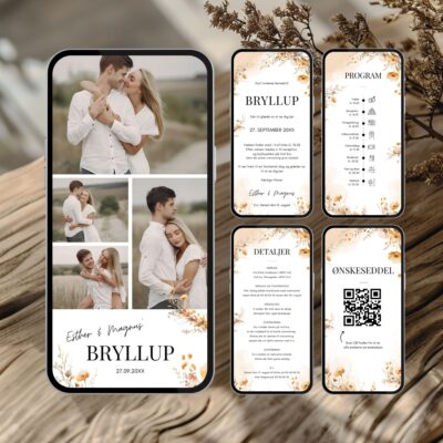 Esther | Digital invitation bryllup supreme