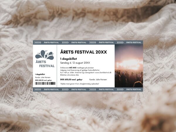 festival billet
