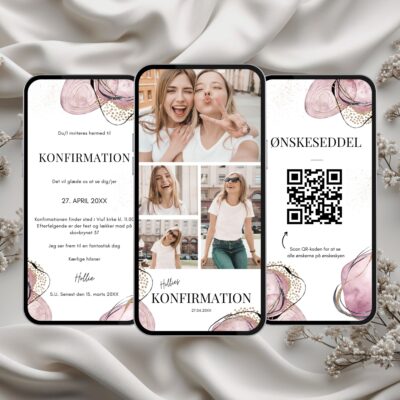 Hollie | Digital invitation konfirmation lux