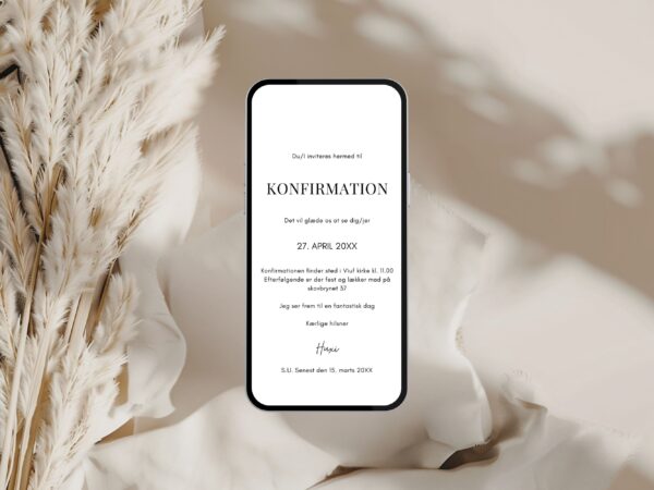 digital invitation konfirmation