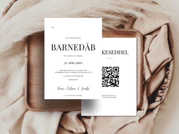 invitation barnedåb
