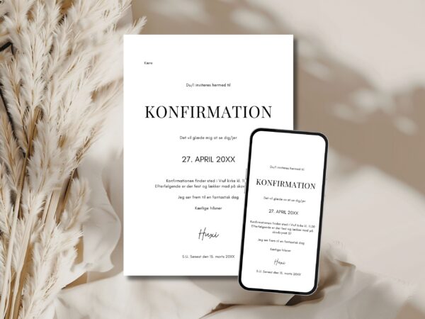 invitation konfirmation