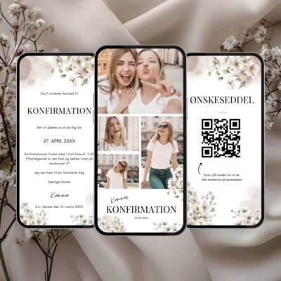 Kamma | Digital invitation konfirmation lux
