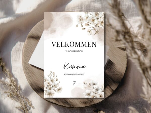 velkomstskilt konfirmation