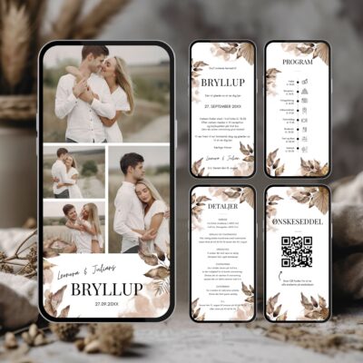 Leonora | Digital invitation bryllup supreme