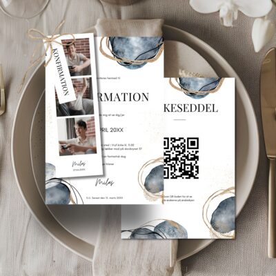 Milas | Konfirmationsinvitation delux