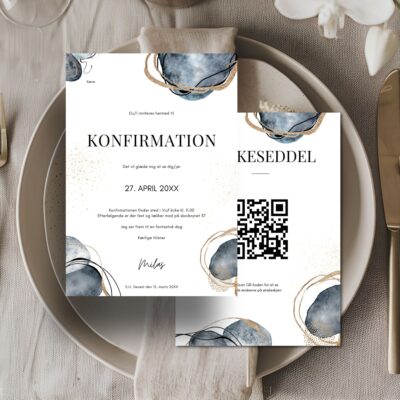 Milas | Konfirmationsinvitation lux