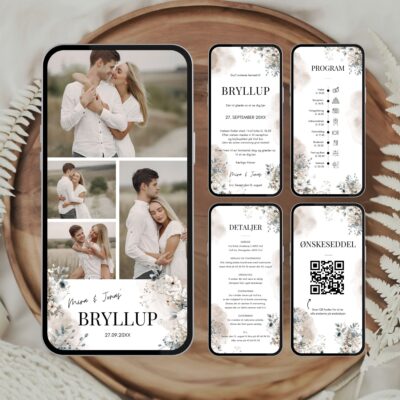 Mira | Digital invitation bryllup supreme
