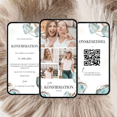 Noa | Digital invitation konfirmation lux