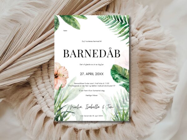 invitation barnedåb