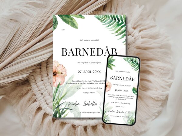 invitation barnedåb