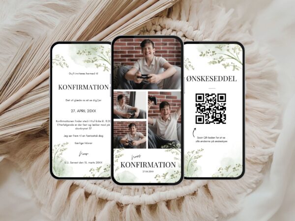 digital invitation konfirmation