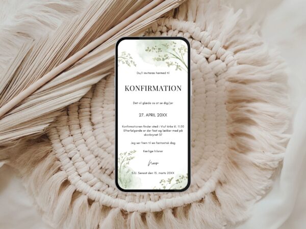 digital invitation konfirmation