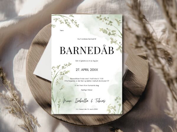 invitation barnedåb
