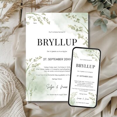 Noor | Invitation bryllup kombi