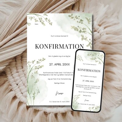Noor | Invitation konfirmation kombi