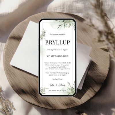 Tala | Bryllupsinvitation digital