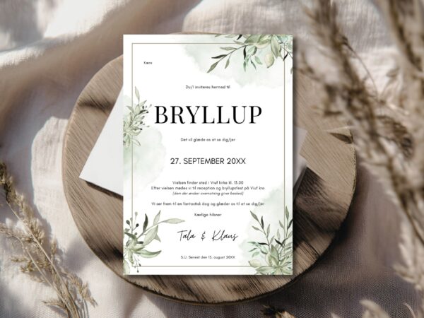 bryllupsinvitation