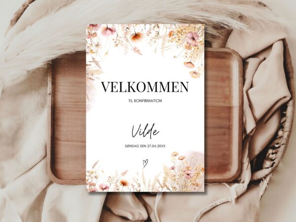 velkomstskilt konfirmation