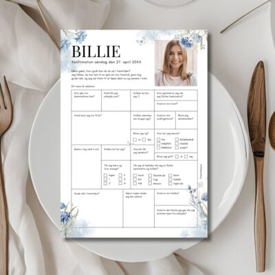 Billie | Fremtidsquiz til konfirmation