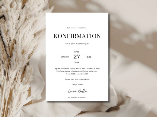 invitation konfirmation