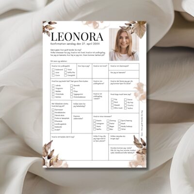 Leonora | Quiz til konfirmation