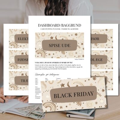 Stjernelys | Cash stuffing baggrund